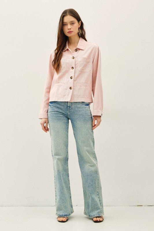Soft Blended Utility Jacket - 3 Colors! - The Nines