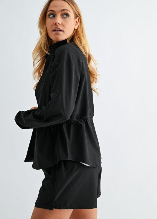 Cinched Windbreaker Jacket - 2 Colors! - The Nines