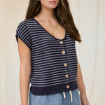 Short Sleeve Button Cardigan - 2 colors! - The Nines