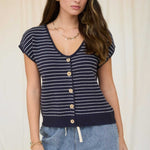 Short Sleeve Button Cardigan - 2 colors! - The Nines