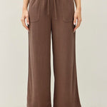 Chocolate Linen Pants - The Nines