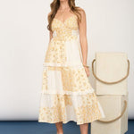 Macie Multi Pattern Midi Dress - 2 colors! - The Nines