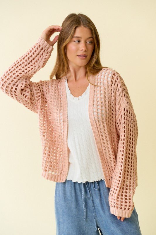Crochet Cardigan - 2 Colors! - The Nines