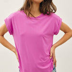 Lux Bamboo Tee - Berry