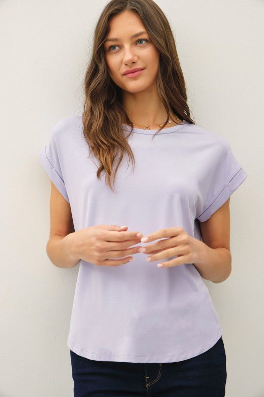 Lux Bamboo Tee - Soft Peri