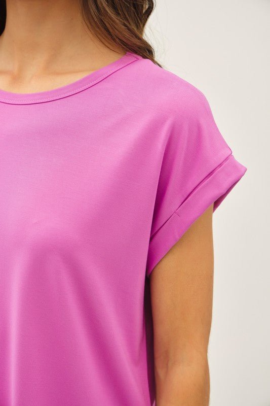Lux Bamboo Tee - Berry
