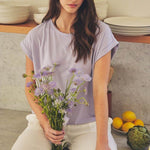 Lux Bamboo Tee - Soft Peri
