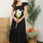 Smocked Midi Dress - 2 colors! - The Nines