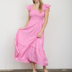 Smocked Midi Dress - 2 colors! - The Nines
