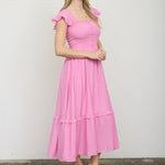 Smocked Midi Dress - 2 colors! - The Nines