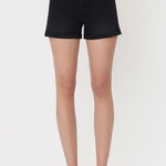 Vervet Black Super Soft Cuffed Shorts - The Nines