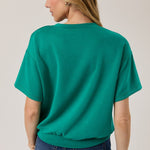 Emerald Gathered Top - The Nines