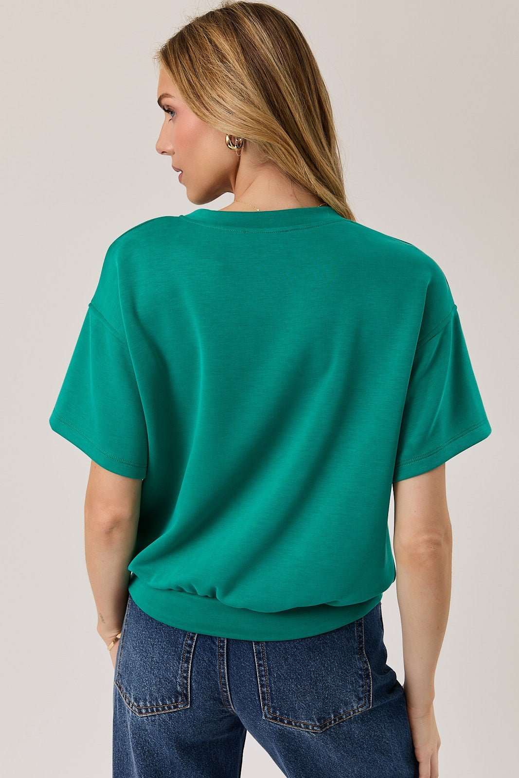 Emerald Gathered Top - The Nines