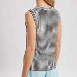 Striped Raw Edge Knit Tank - 4 Colors! - The Nines
