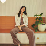 Cocoa Linen Blend Pant - The Nines