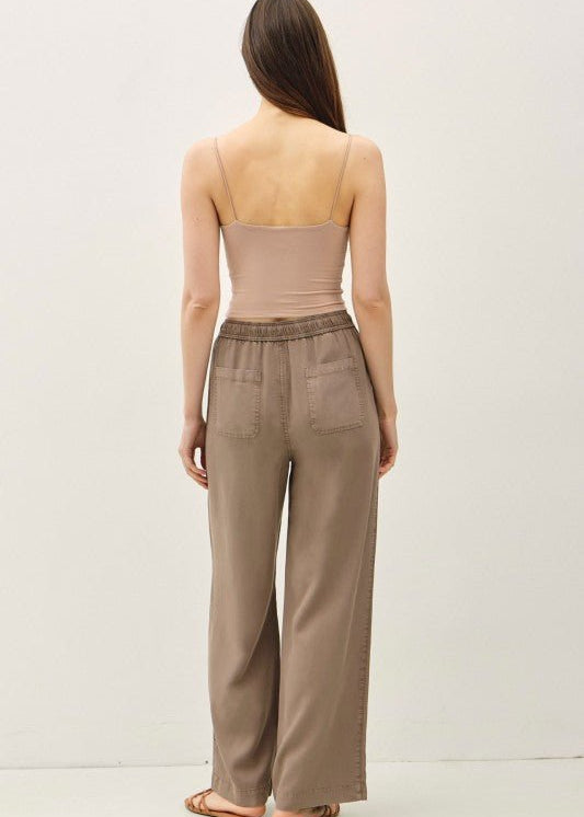 Easy Breezy Tencel Wide Leg Elastic Waist Pants - 3 Colors! - The Nines