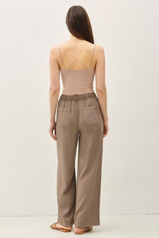 Easy Breezy Tencel Wide Leg Elastic Waist Pants - 3 Colors! - The Nines