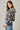 Alayna Embroidered French Terry Charcoal Hooded Jacket