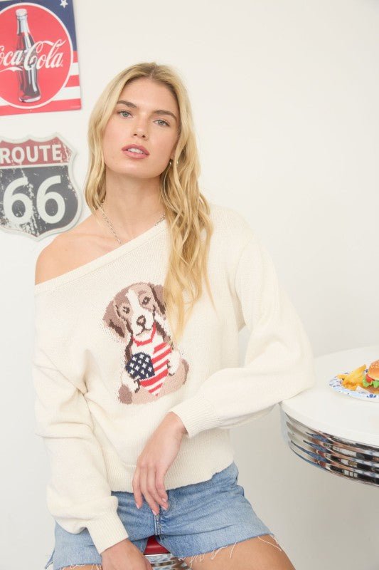 American Heart Dog Sweater - The Nines