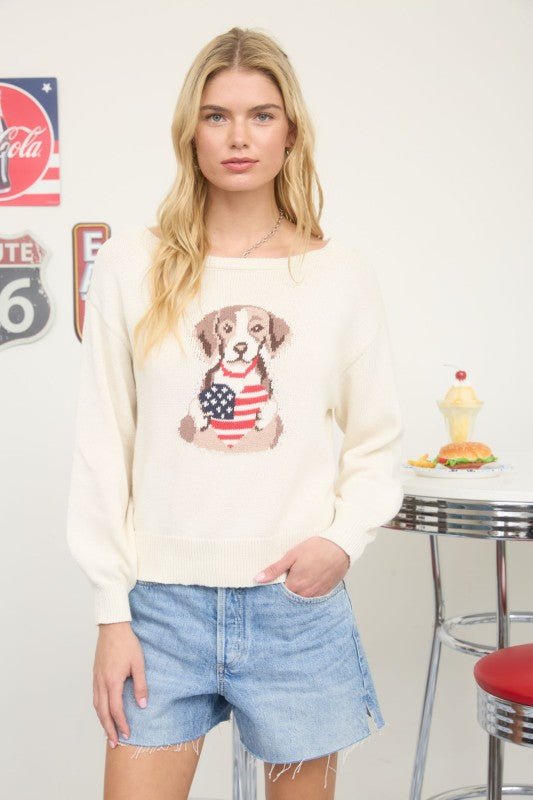 American Heart Dog Sweater - The Nines