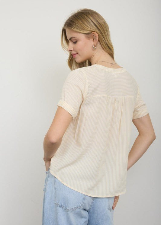 Yellow Striped Top - The Nines