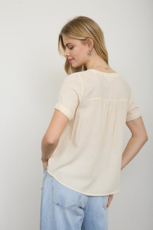 Yellow Striped Top - The Nines