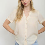 Yellow Striped Top - The Nines