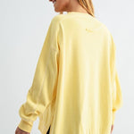 Yellow Glow Stitchline Boxy Sweatshirt - The Nines