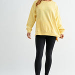 Yellow Glow Stitchline Boxy Sweatshirt - The Nines