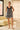Navy Embroidered Tie Tank