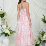 Pink Floral Corset Dress - The Nines