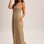 Floral Smocked Jumpsuit - 2 colors! - The Nines