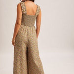 Floral Smocked Jumpsuit - 2 colors! - The Nines