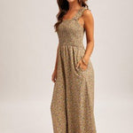 Floral Smocked Jumpsuit - 2 colors! - The Nines