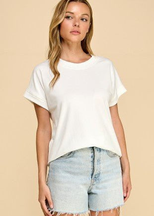Ribbed Trim Top - 5 Colors! - The Nines
