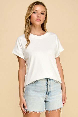 Ribbed Trim Top - 5 Colors! - The Nines