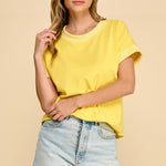 Ribbed Trim Top - 5 Colors! - The Nines