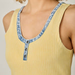 Henley Washed Tank Top - 2 Colors! - The Nines