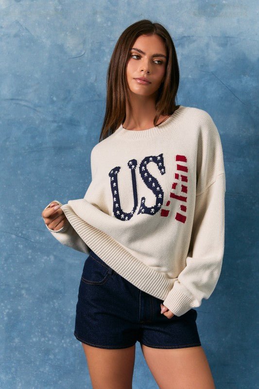 USA Crew Neck Sweater - The Nines