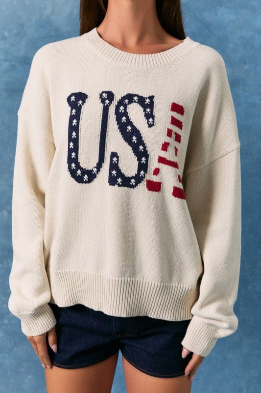 USA Crew Neck Sweater - The Nines