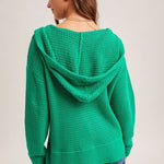 Crochet Open Knit Hoodie - 2 Colors! - The Nines