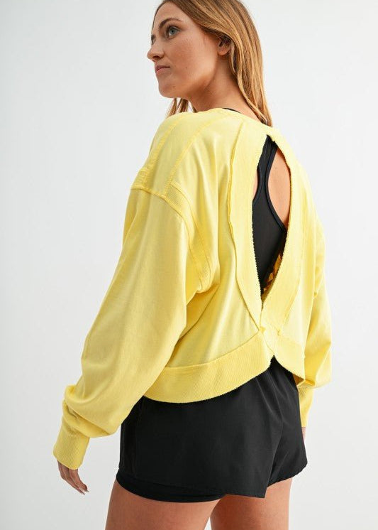 Crescent Cotton Open Back Top - 2 Colors! - The Nines