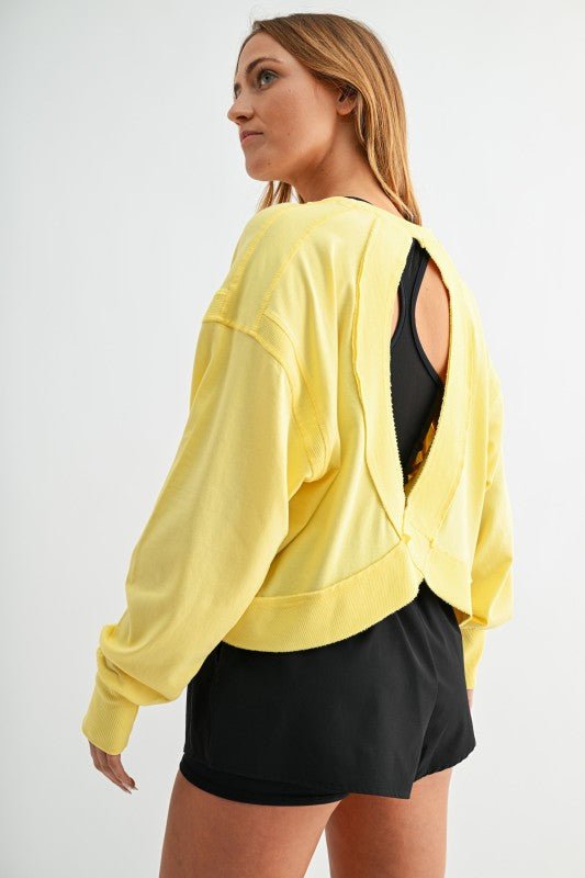 Crescent Cotton Open Back Top - 2 Colors! - The Nines