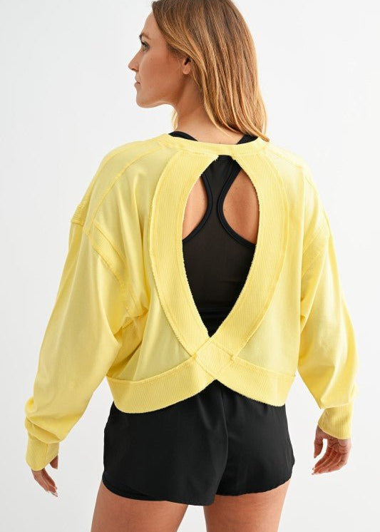 Crescent Cotton Open Back Top - 2 Colors! - The Nines
