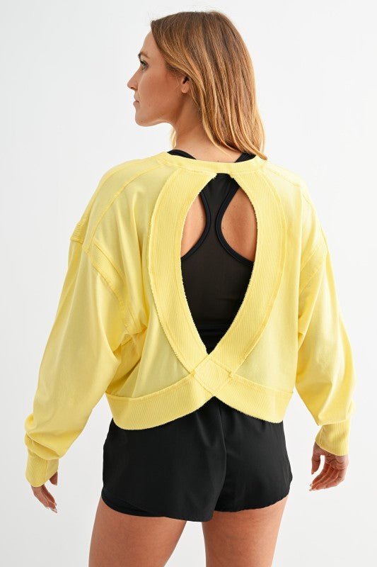 Crescent Cotton Open Back Top - 2 Colors! - The Nines