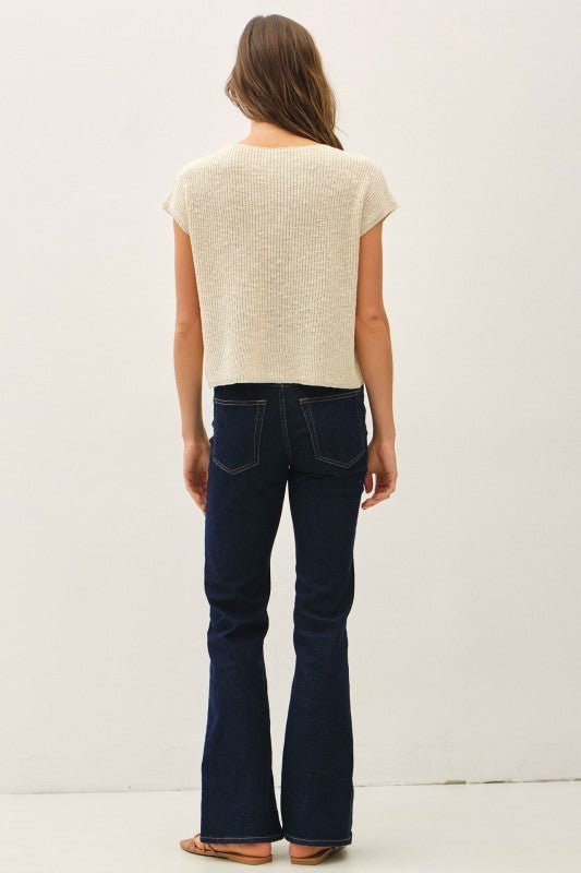 Vanilla Knit Pocket Top - The Nines