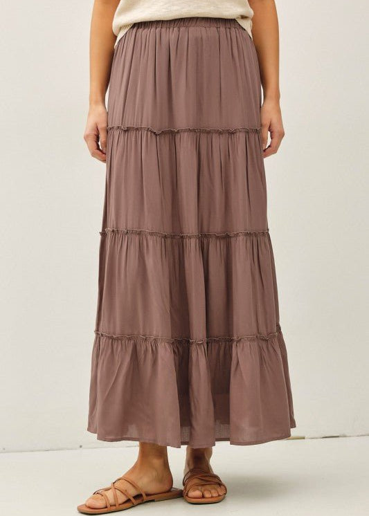 Tiered Maxi Skirt - 3 Colors! - The Nines