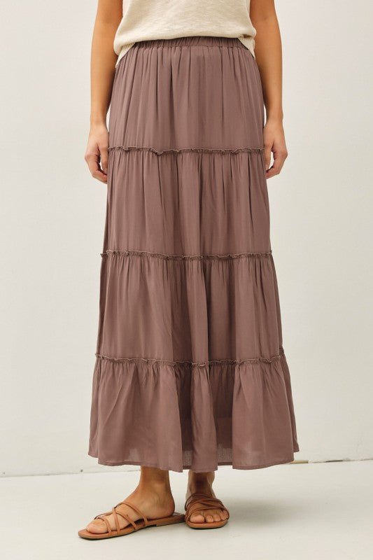 Tiered Maxi Skirt - 3 Colors! - The Nines