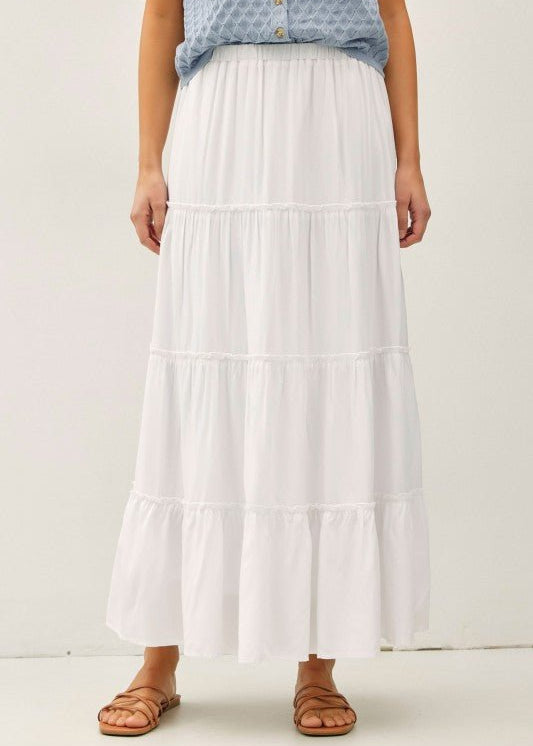 Tiered Maxi Skirt - 3 Colors! - The Nines