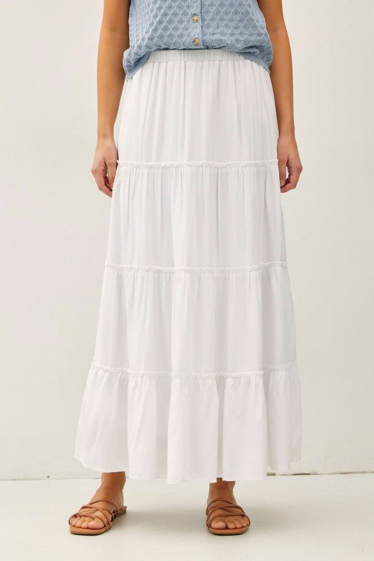 Tiered Maxi Skirt - 3 Colors! - The Nines